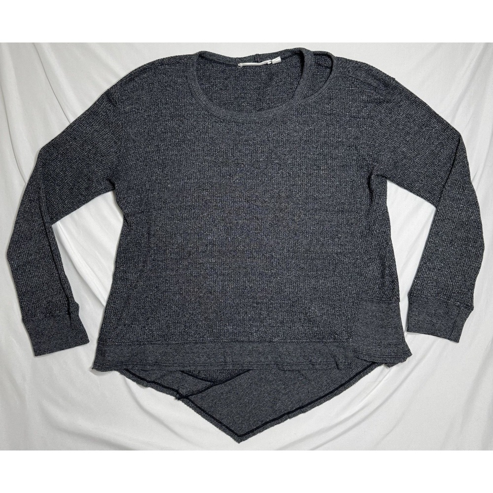 Wilt Gray Thermal Knit Long Sleeve Shirt Women's Size Medium